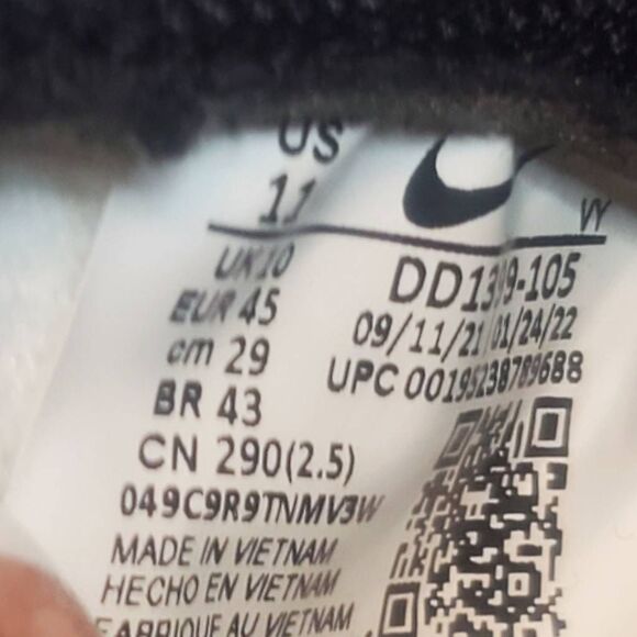 Nike Dunk High "Panda" Black White DD1399-105 Men's Size 11 – NEW (No Box) - Picture 8 of 9